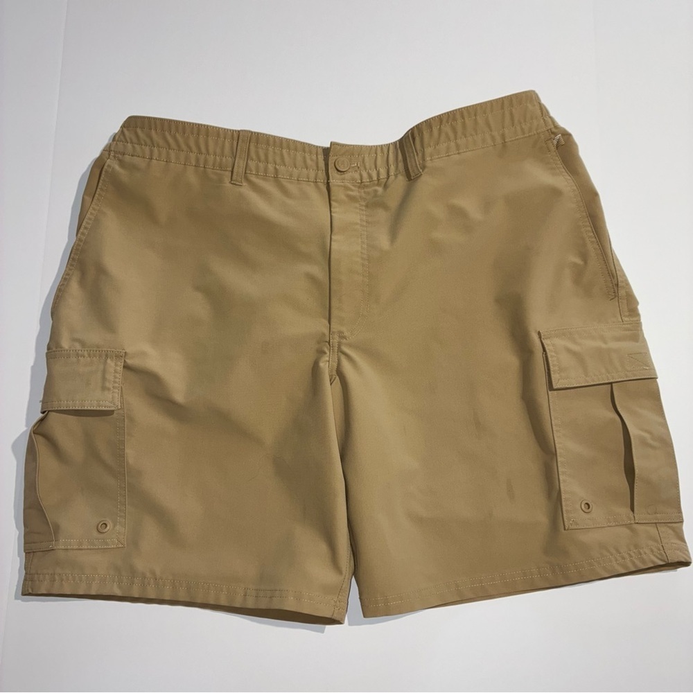 Lands End Cargo Shorts Men’s XL (40-42) Beige Tan Outdoors Preppy